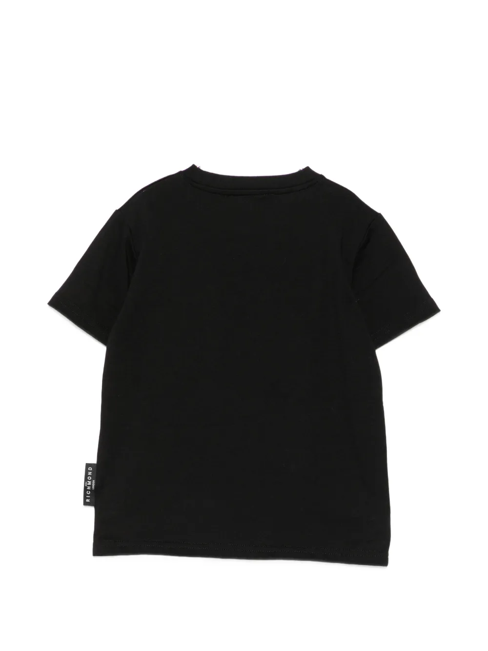 John Richmond Junior T-shirt met verfraaide zak Zwart