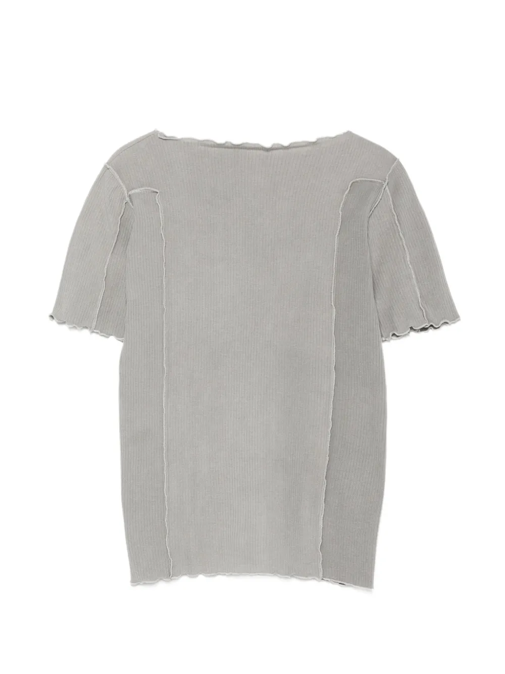 Baserange ribbed-knit boat-neck T-shirt