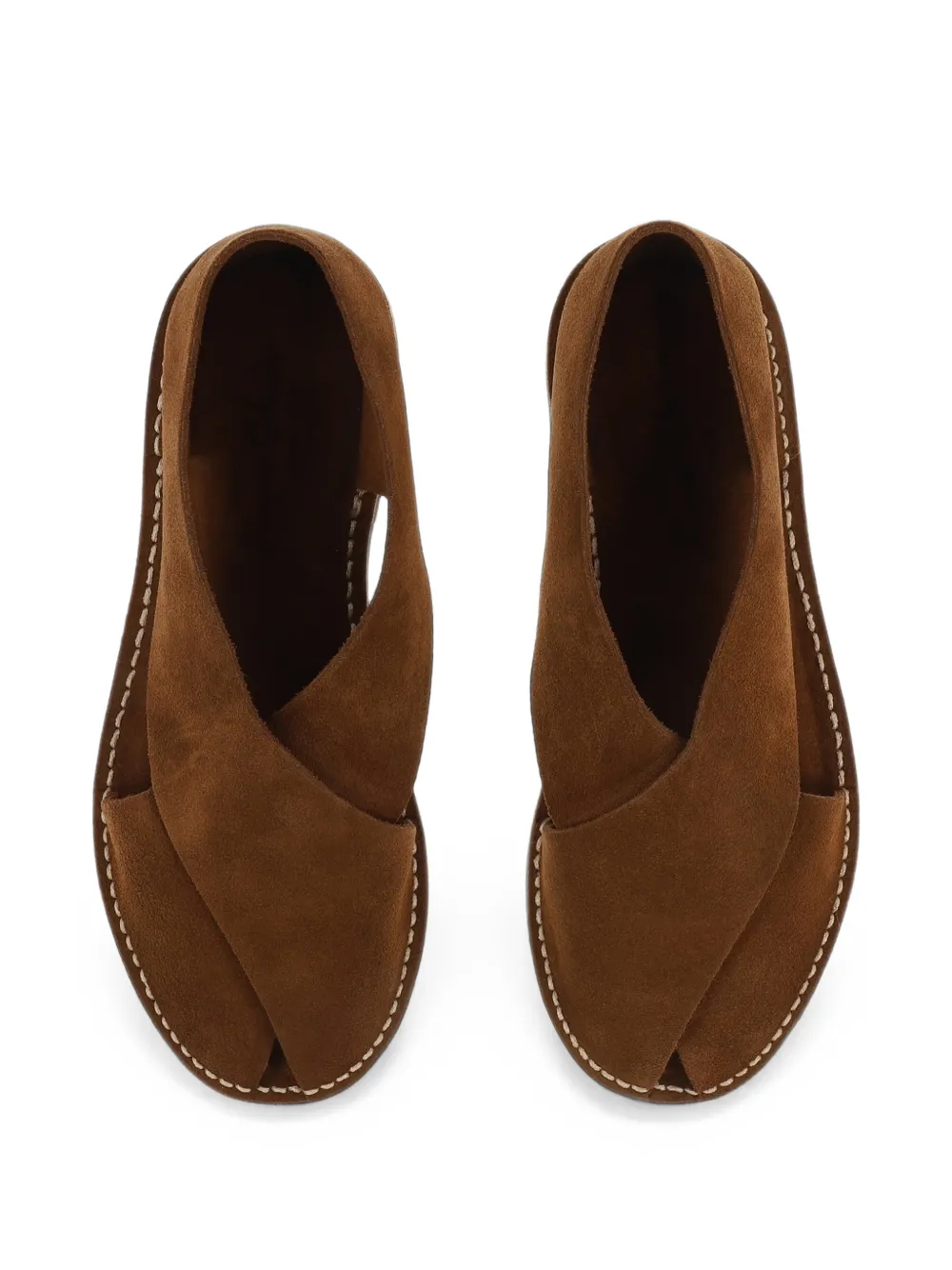Jacques Solovière Paris Biarritz crossover-strap sandals Bruin