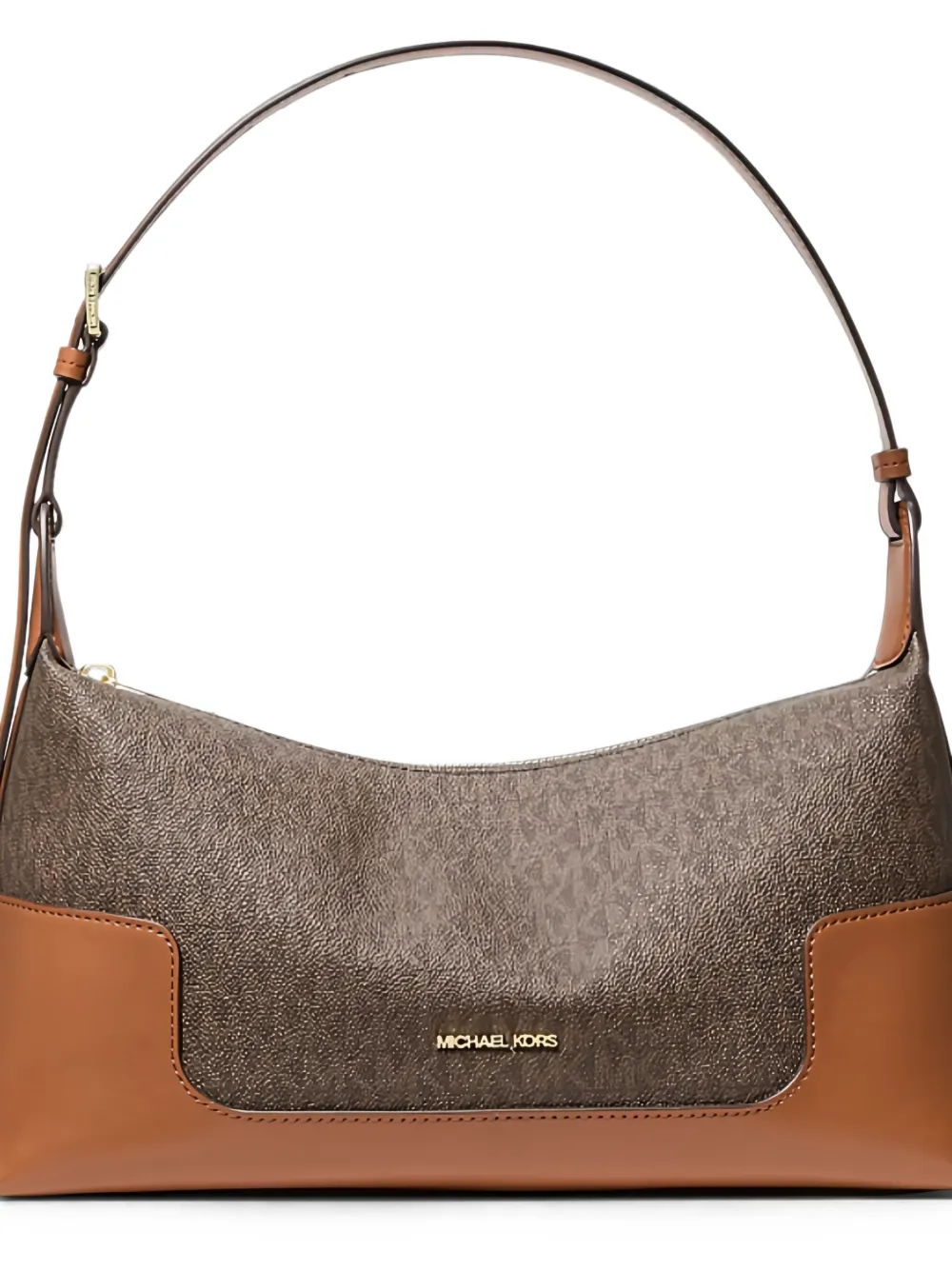 Michael Kors Medium Teddi soepelvallende schoudertas met kenmerkend logo Bruin