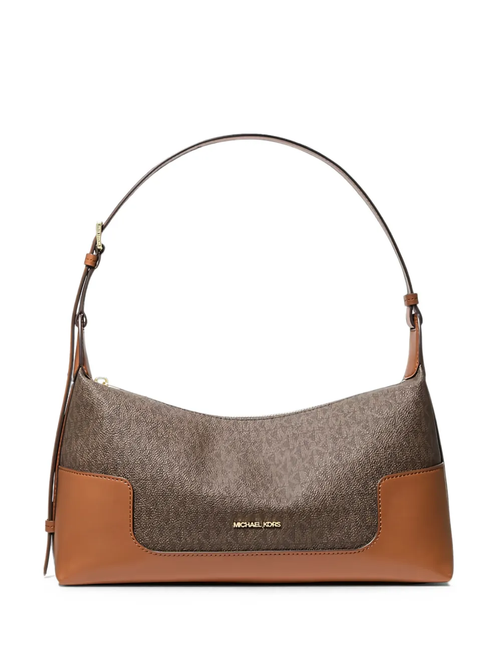 Michael Kors Teddi medium slouchy shoulder bag with signature logo - women - Canvas/Polyester/Polyurethane/Polyurethane/Polyester/Polyester - OS -