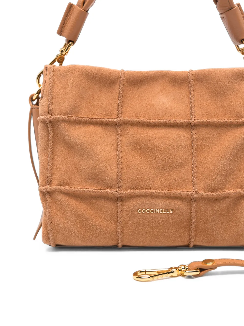 Coccinelle Boheme check tote bag Bruin