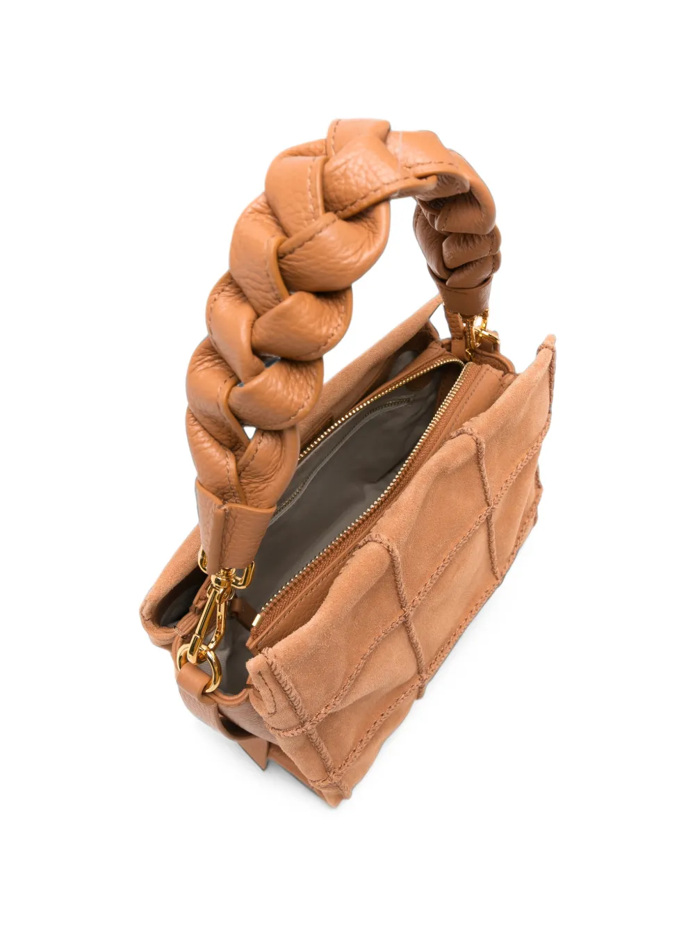 Coccinelle Boheme check tote bag Bruin