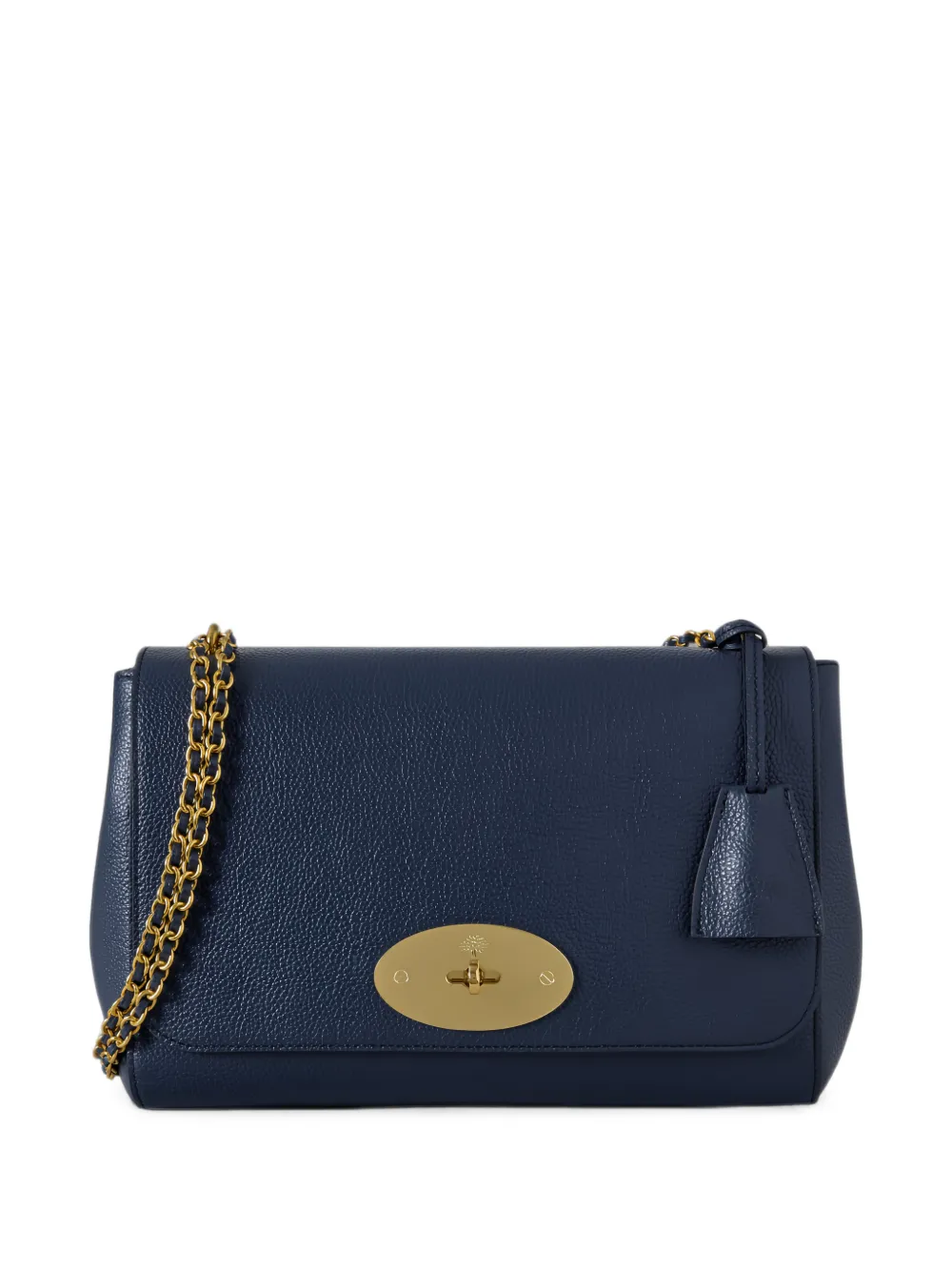 Mulberry Lily medium bewerkte leren schoudertas Blauw