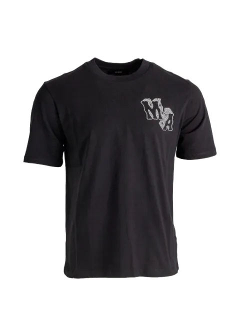 AMIRI crystal-embellished logo-print T-shirt
