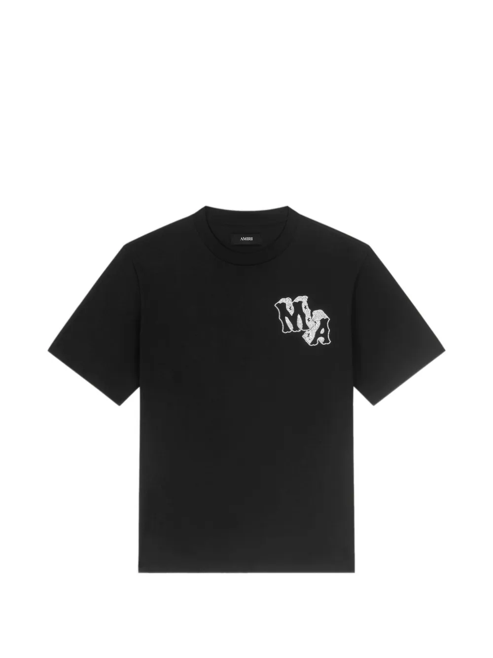 AMIRI crystal-embellished logo-print T-shirt - Nero