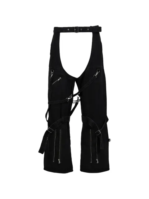 JUN/NAKAYAMA bondage-style denim chaps