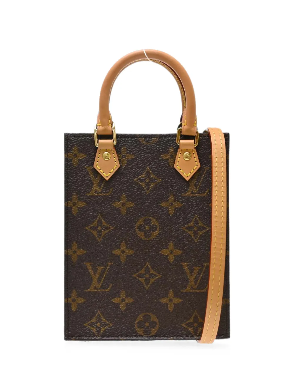 Louis Vuitton Pre-Owned 2010-2020s Petit Sac Plat Monogram tote bag - Marrone