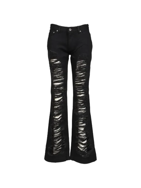 BOHEMSEO distressed semi-bootcut jeans