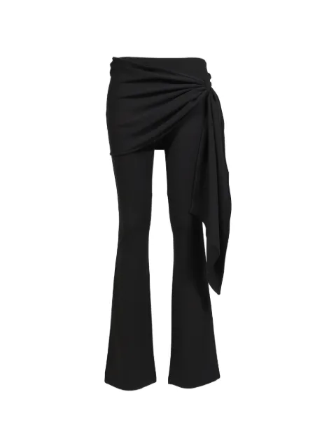 BOHEMSEO strap-tied flared trousers
