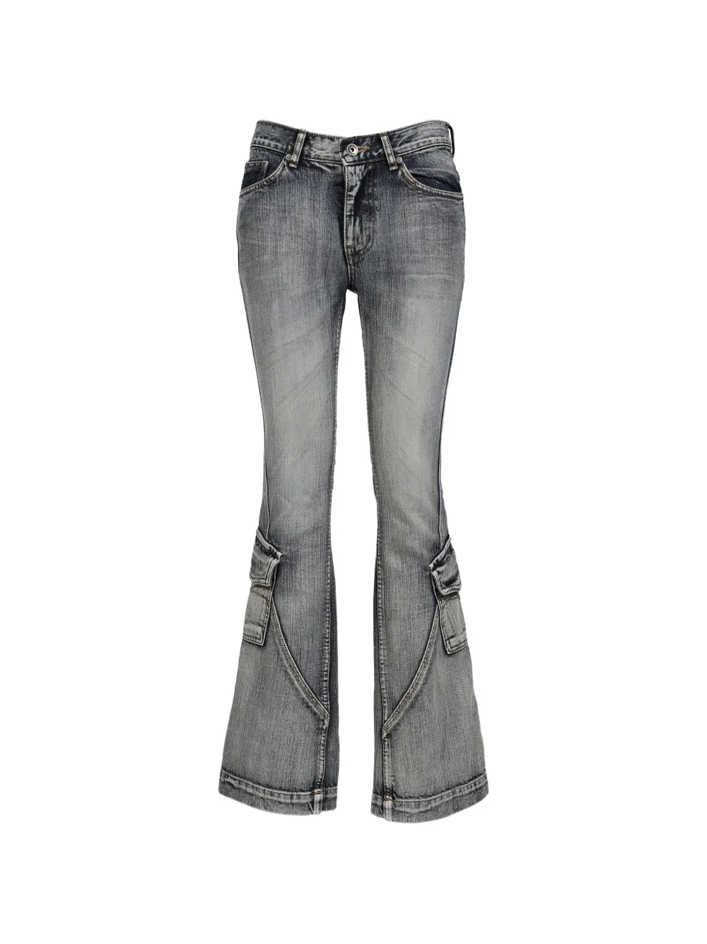 BOHEMSEO washed cargo jeans - Blu