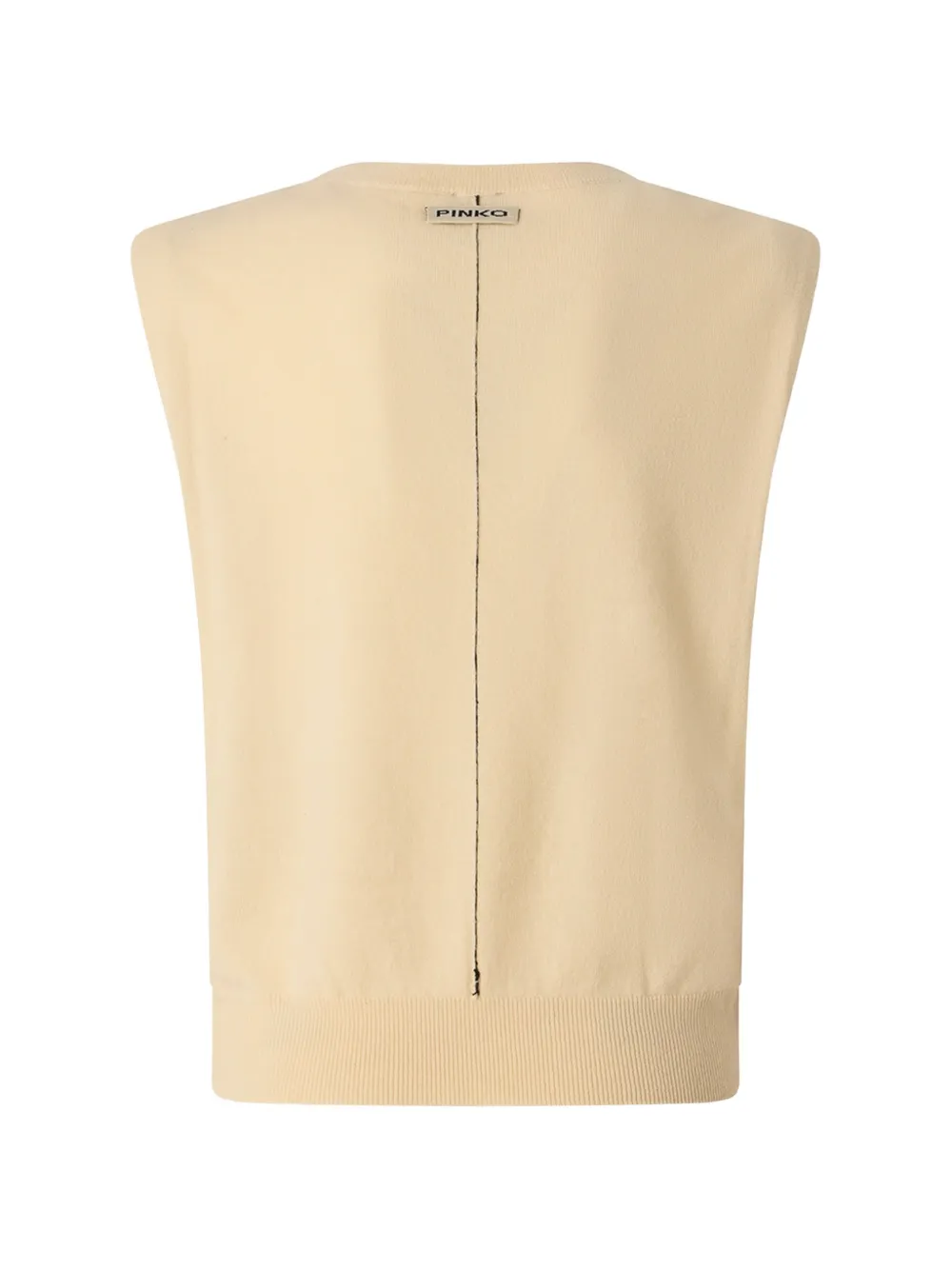 PINKO Mouwloze trui met ronde hals Beige