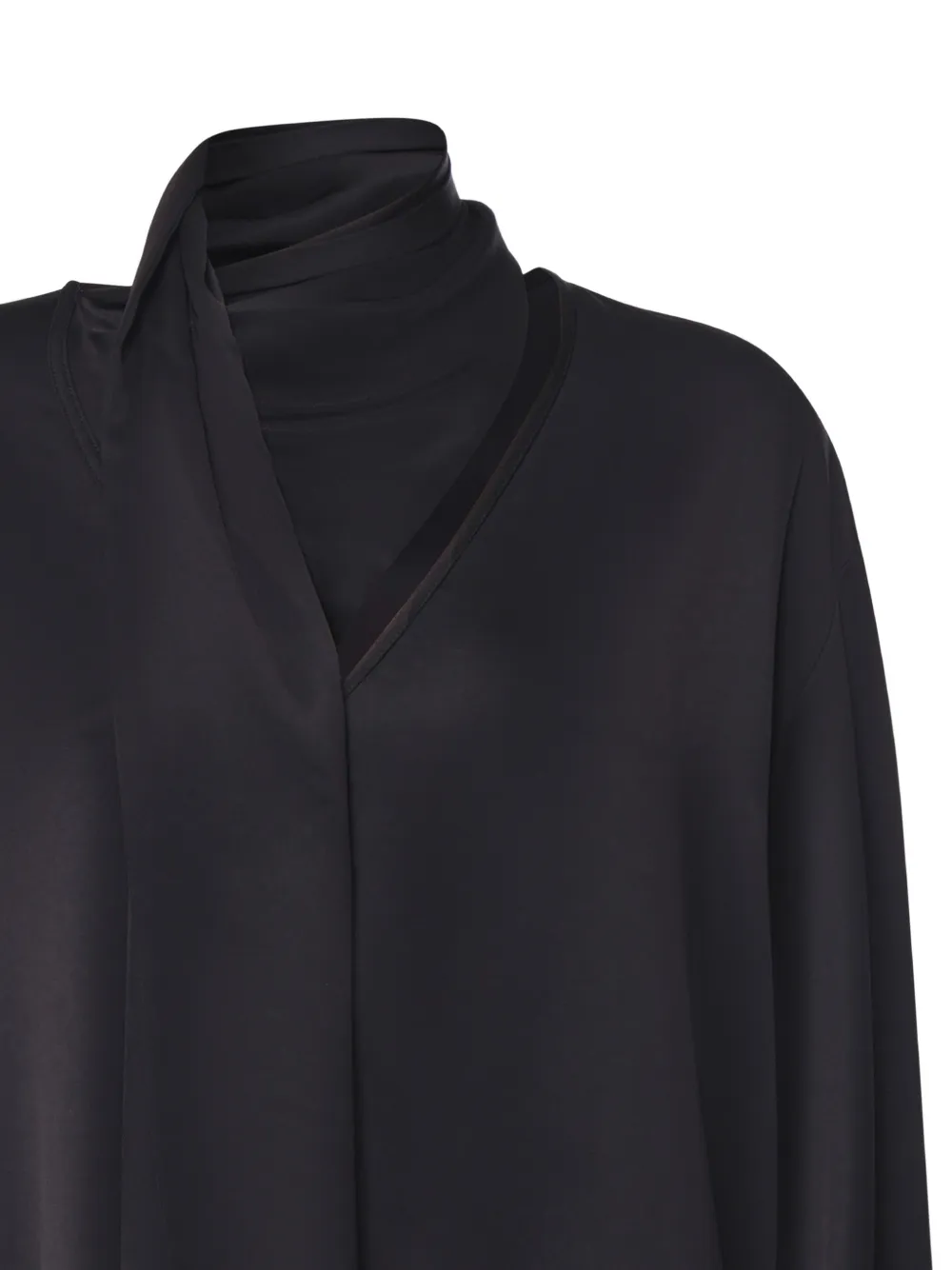 PINKO Blouse met gestrikte hals Zwart