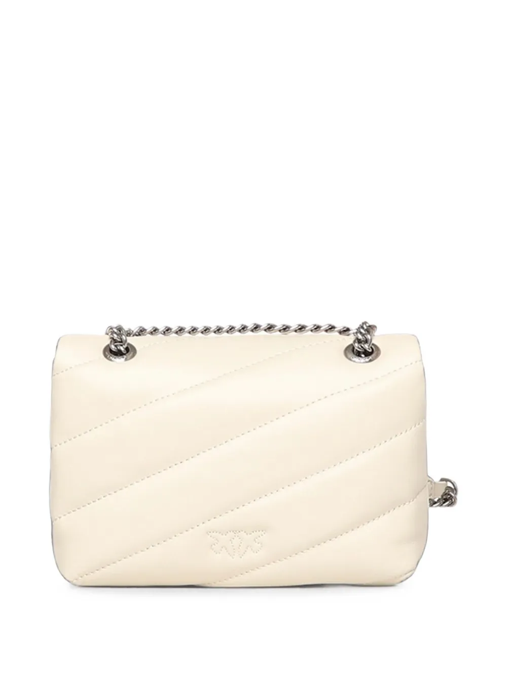 PINKO Love gewatteerde schoudertas Beige