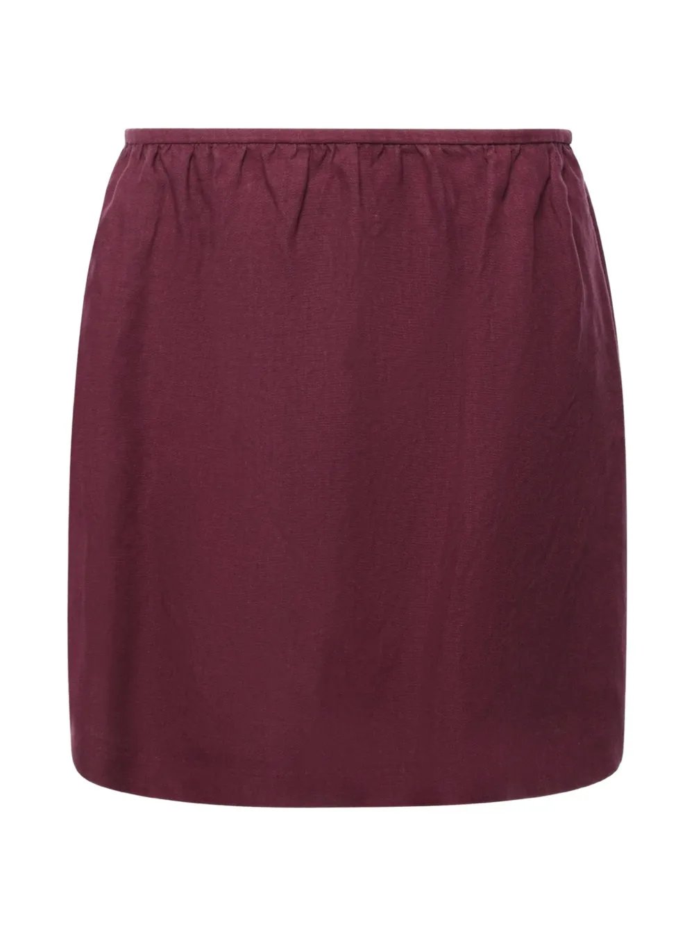 Miu Miu jupe en lin - Rouge Miu Miu jupe en lin - Rouge