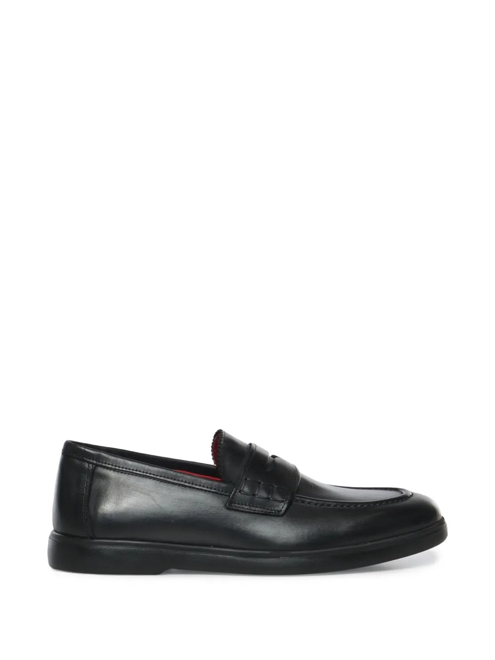 Giuliano Galiano Madrid penny leather loafers - Nero