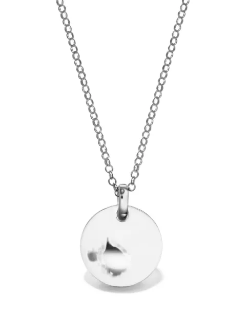 OBSIDIAN Once Or Twice coin necklace