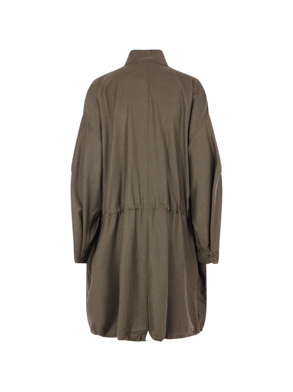 Dusan oversized wool parka Groen