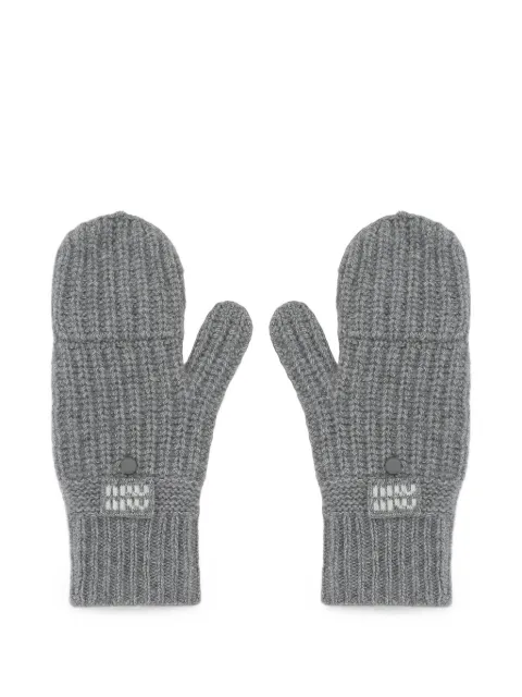 Miu Miu wool and cashmere fingerless gloves