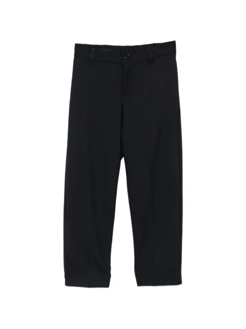 Emporio Armani Kids logo-plaque tailored trousers