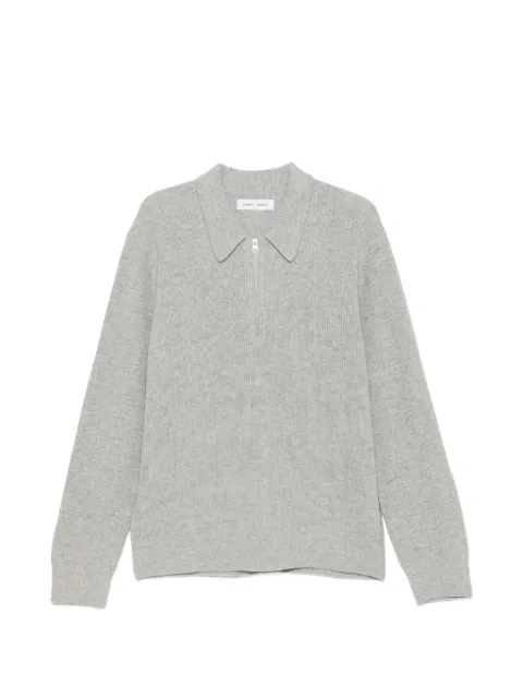 SAMSOE SAMSOE ribbed-knit quarter-zip polo shirt