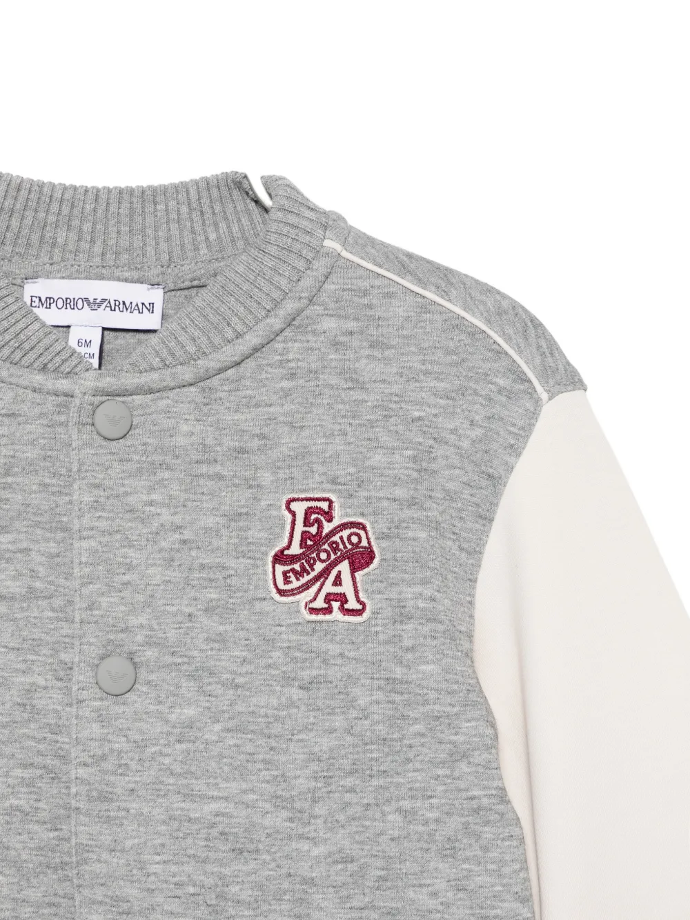 Emporio Armani Kids Bomberjack met logopatch Grijs