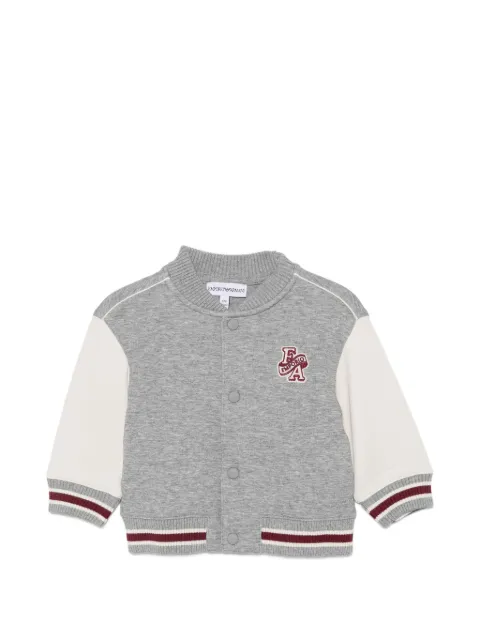 Emporio Armani Kids logo-patch bomber jacket