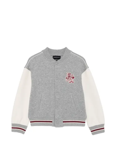 Emporio Armani Kids logo-patch bomber jacket