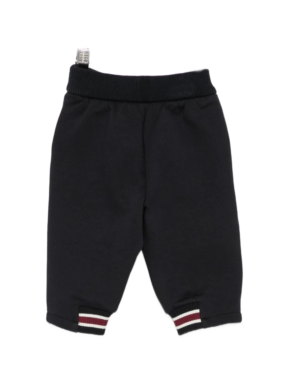 Emporio Armani Kids Trainingsbroek met geborduurd logo en gestreepte manchetten Zwart