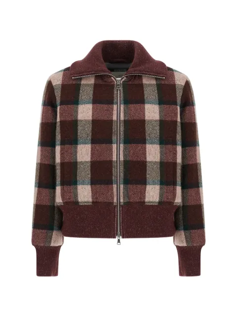 Paul & Shark check-pattern bomber jacket