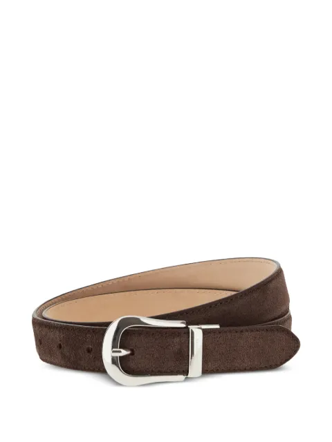 Paul & Shark suede-finish buckle-fastening belt
