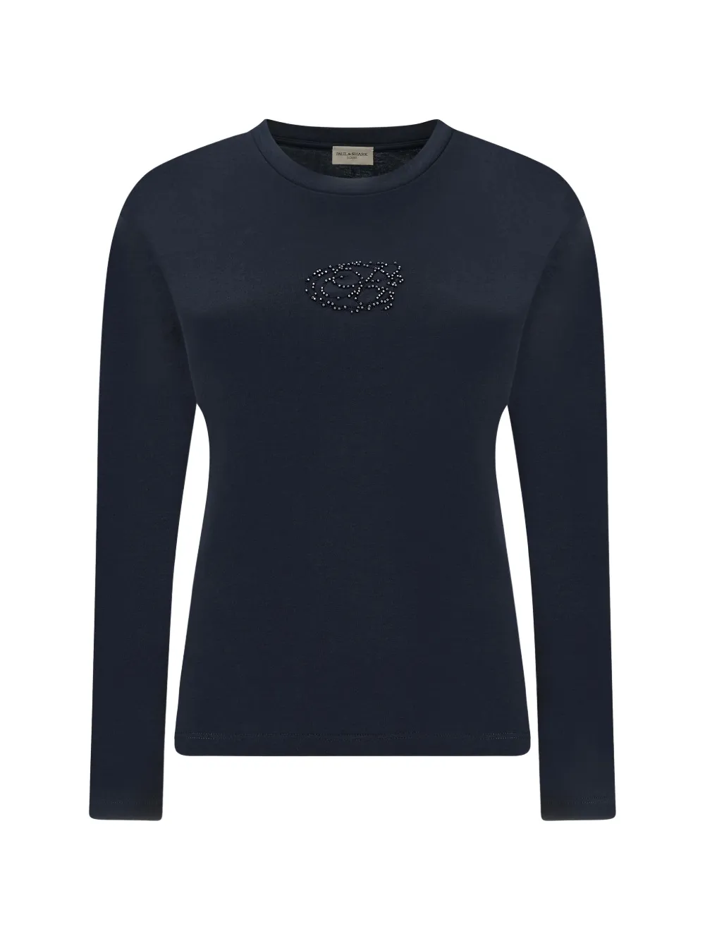 Paul & Shark beaded logo-embroidered T-shirt - Blu