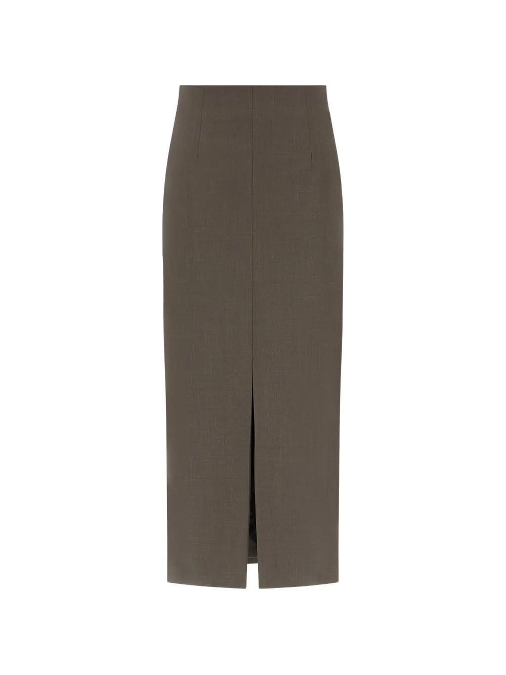 Paul & Shark front-slit pencil midi skirt - Marrone