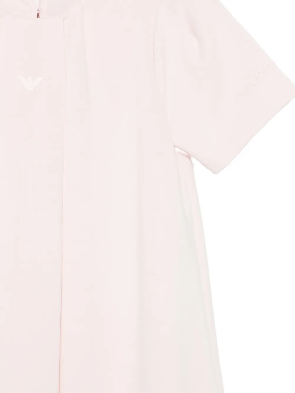 Emporio Armani Kids Jurk met logo-print en bubbelzoom Roze