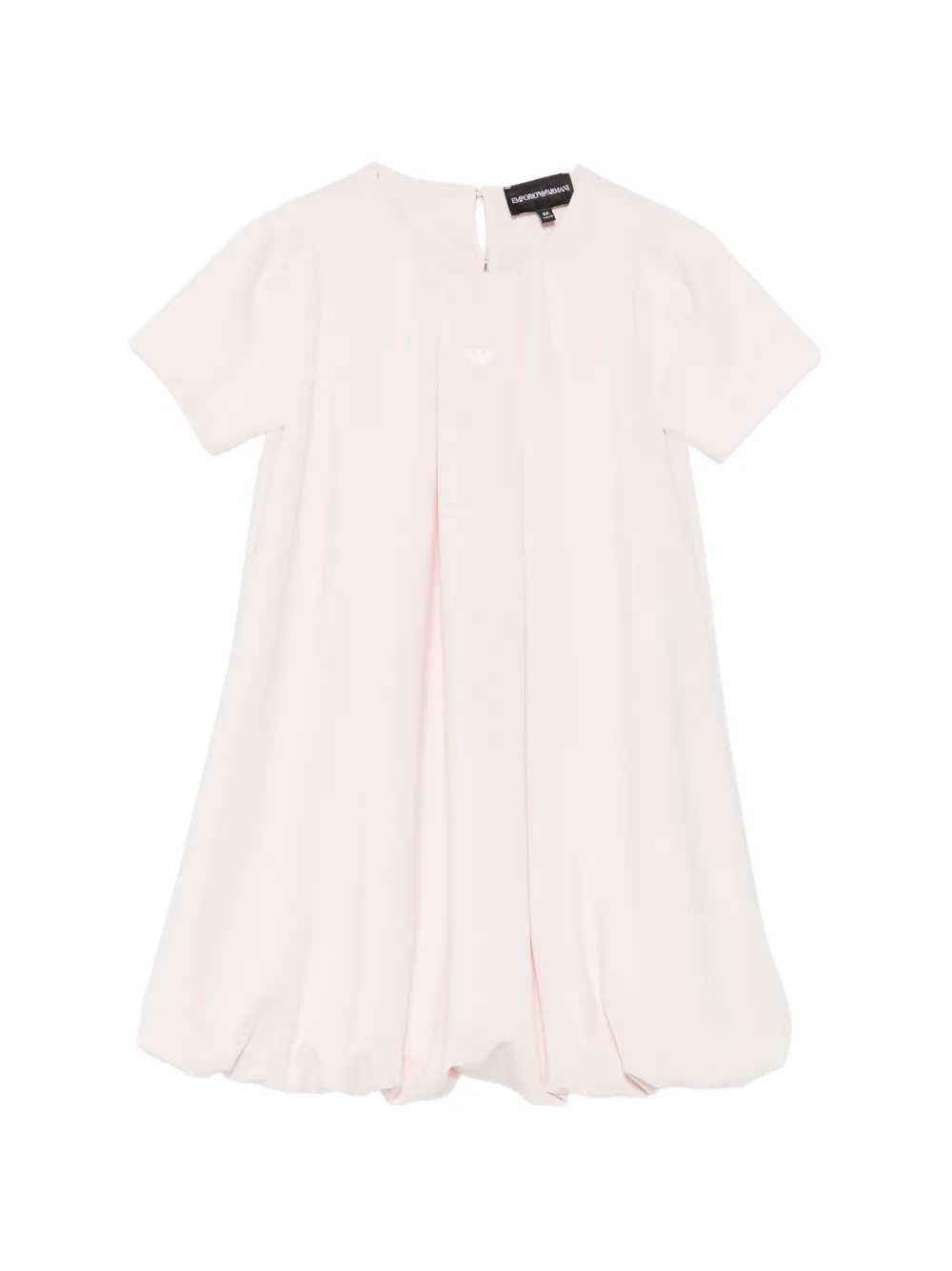 Emporio Armani Kids logo-print bubble-hem dress - Rosa