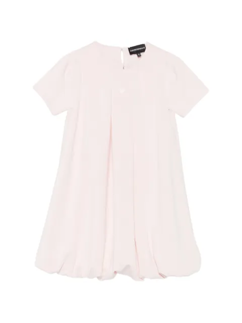 Emporio Armani Kids logo-print bubble-hem dress