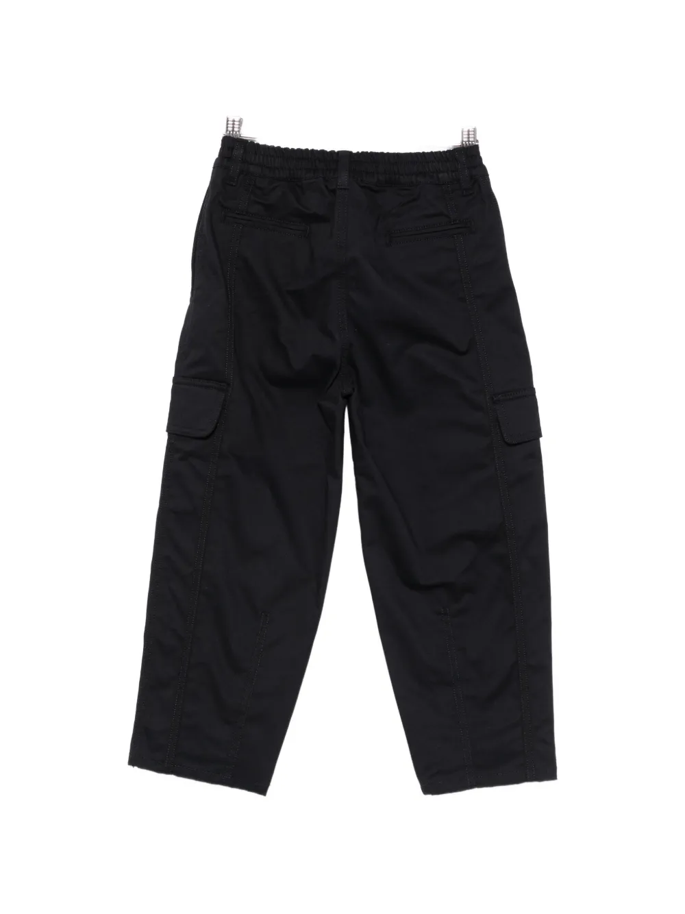 Emporio Armani Kids Broek met logopatch Zwart