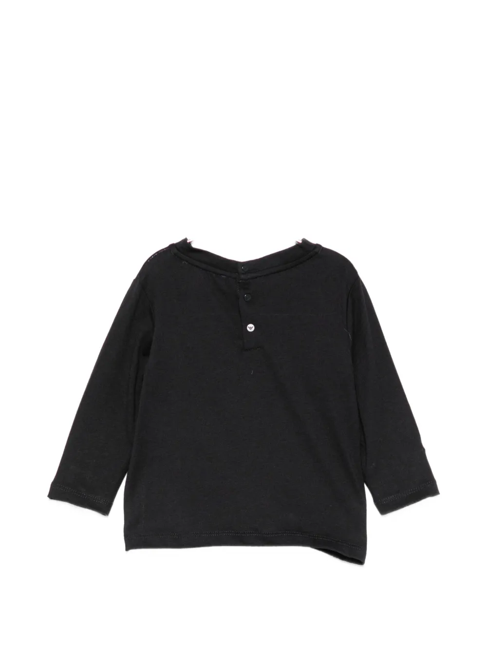 Emporio Armani Kids T-shirt met logoprint Zwart