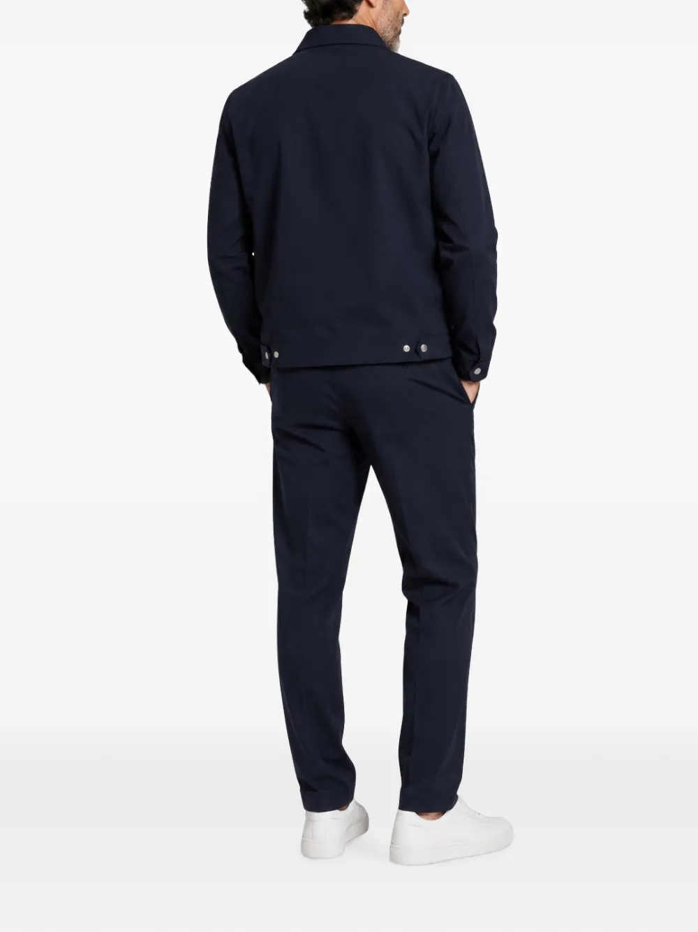 FRANZESE COLLECTION David Beckham jack met drukknoopsluiting Blauw