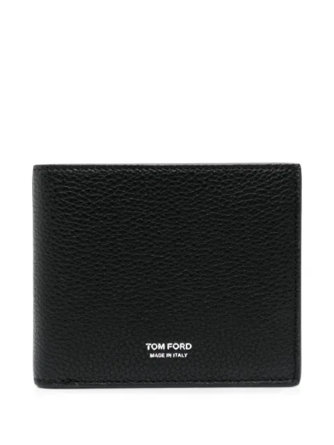 TOM FORD logo-print bi-fold wallet