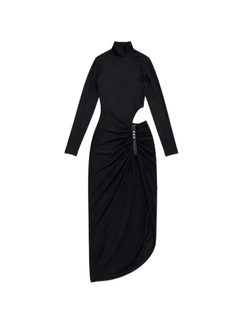 Amazuìn cut-out asymmetrical maxi dress
