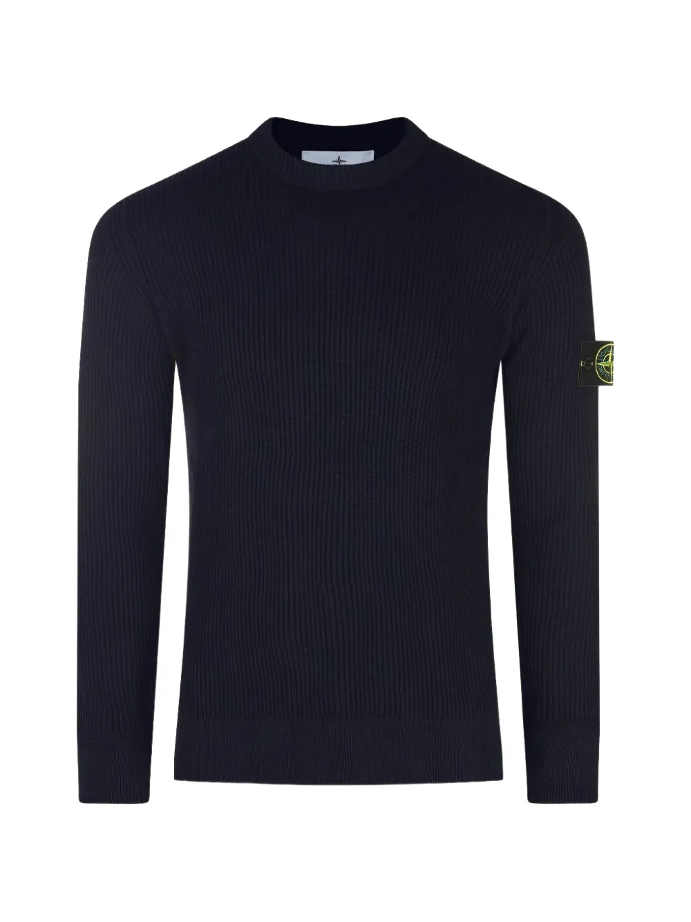 Stone Island pull côtelé à patch logo | bleu | Image 1