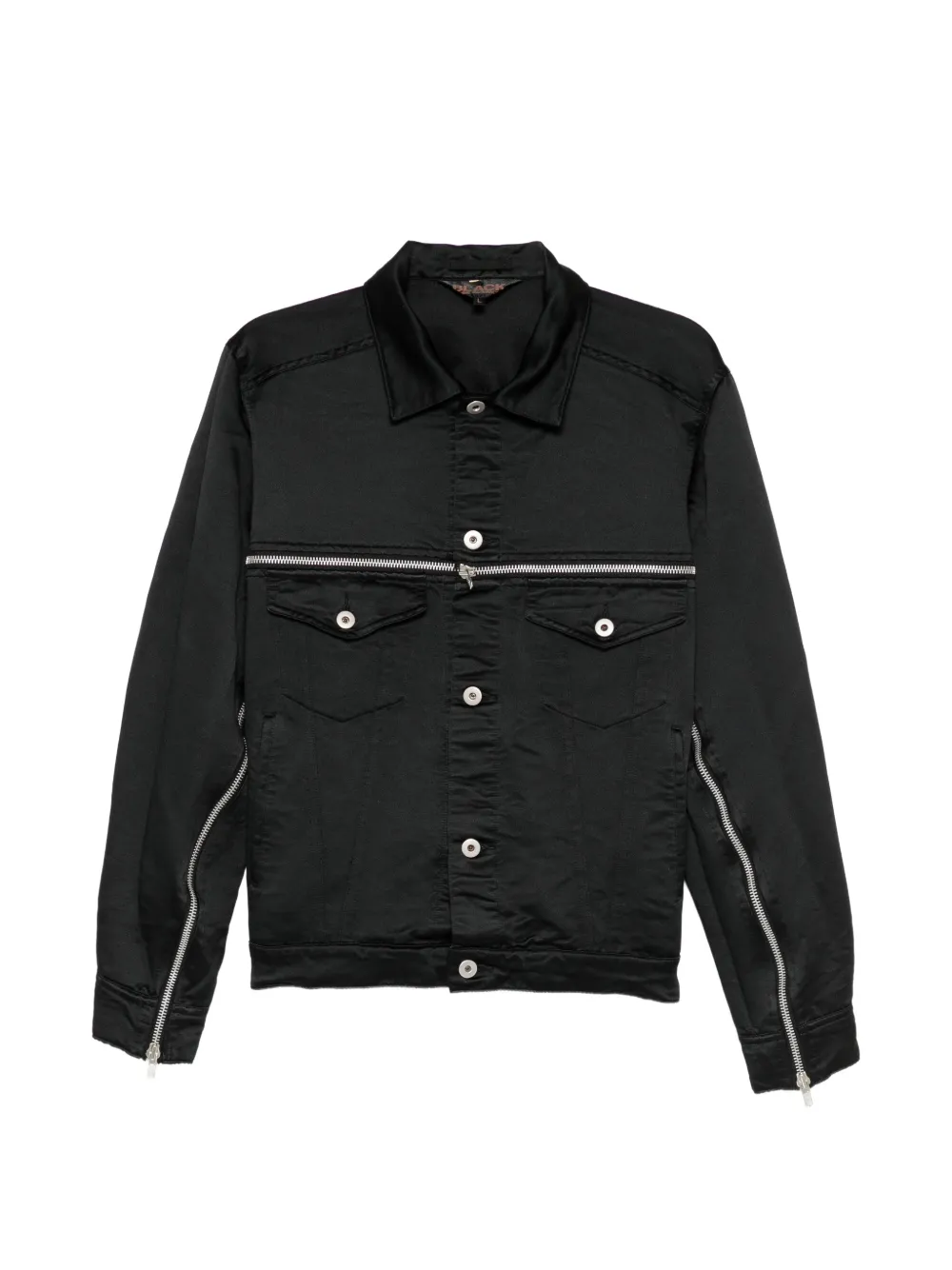 Black Comme Des Garçons рубашка с молниями | черный | Image 1