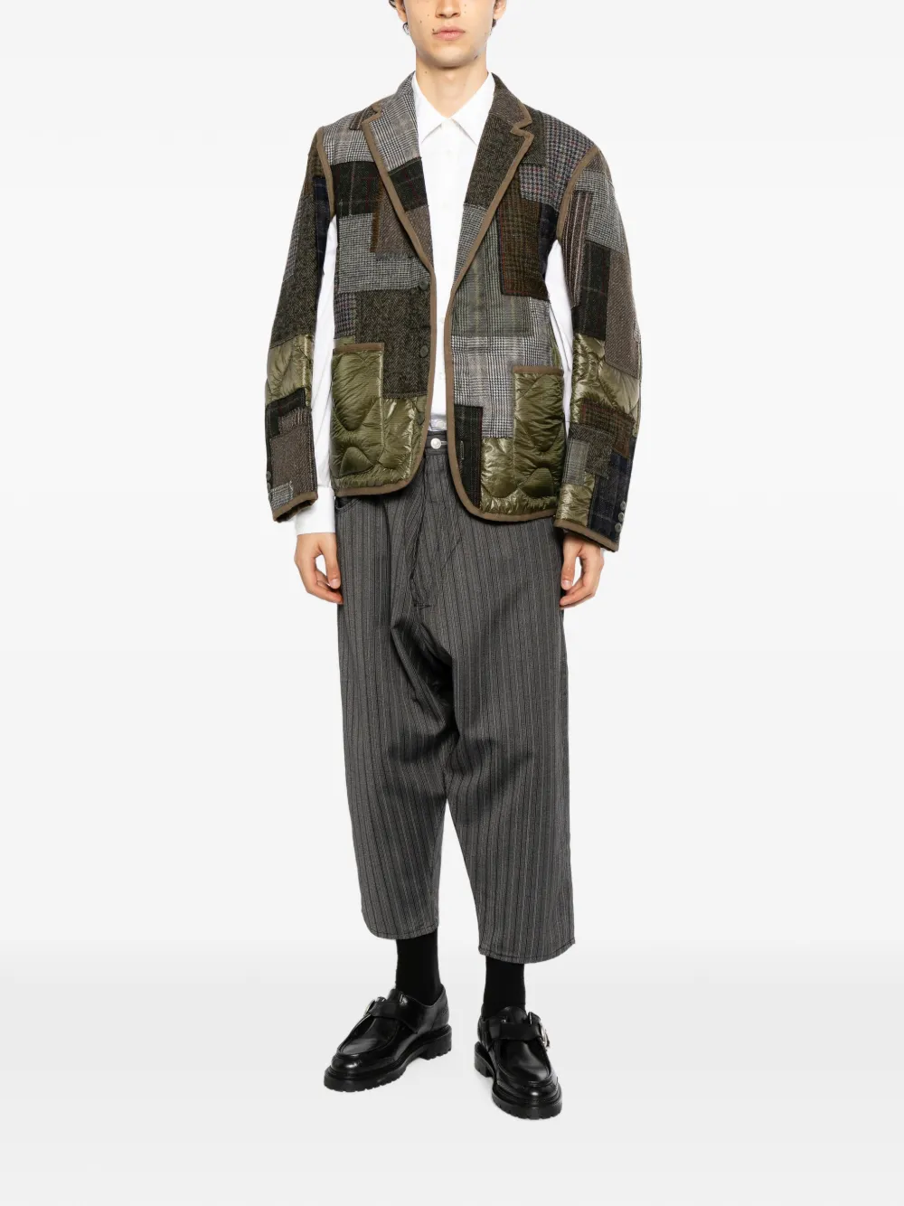 Junya Watanabe Quilted J019 Blazer in Green, view 2