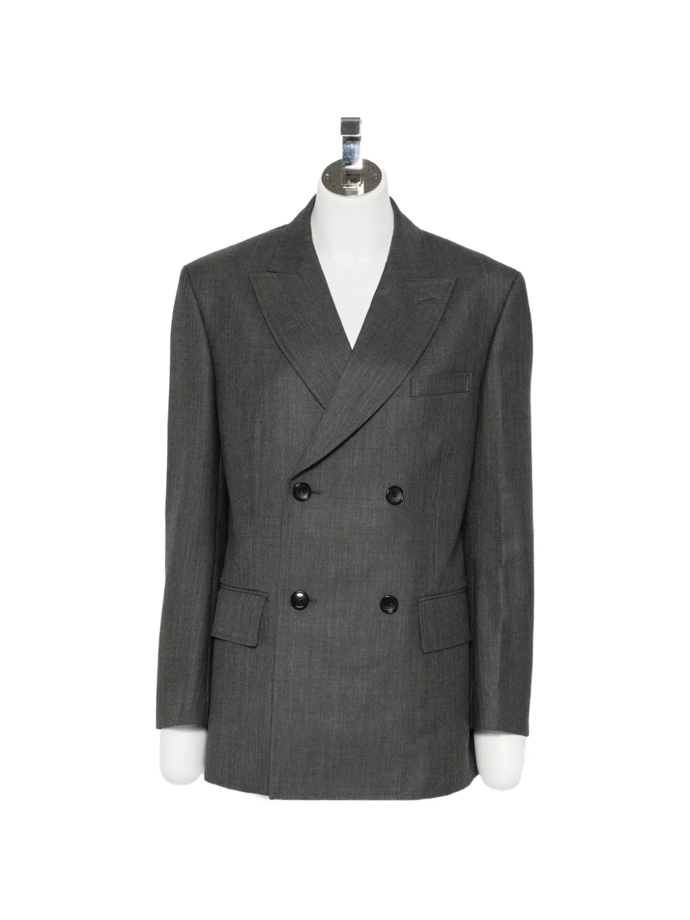 Junya Watanabe Blazer doppiopetto in lana - Grigio