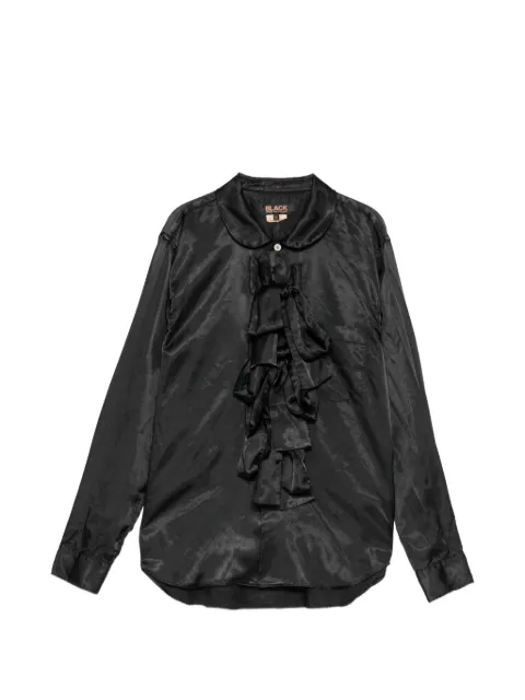 Black Comme Des Garçons three-bow shirt