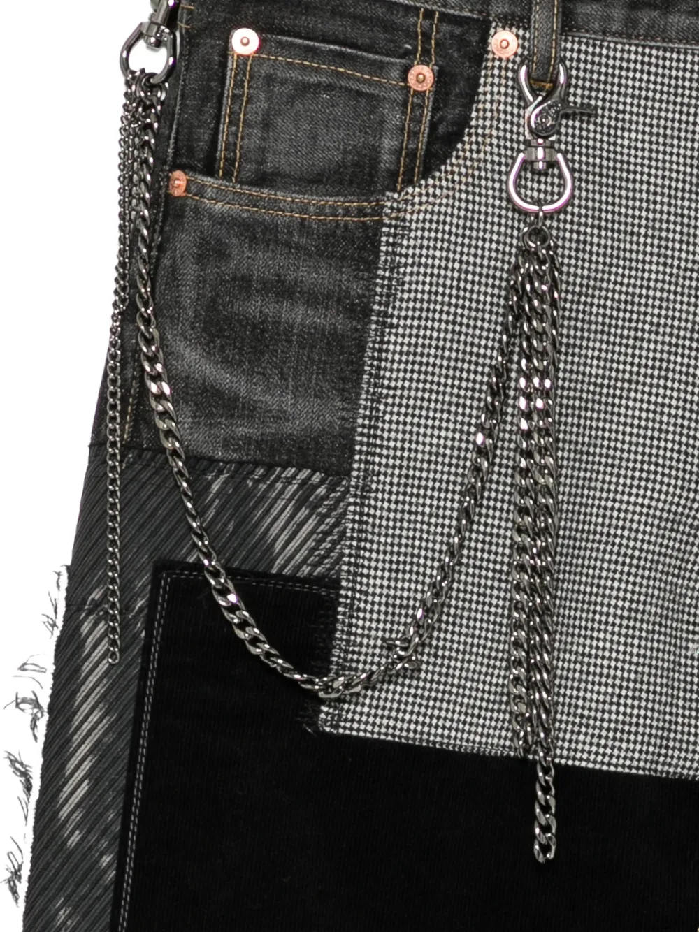 Junya Watanabe Selvage Jeans in Black, view 3