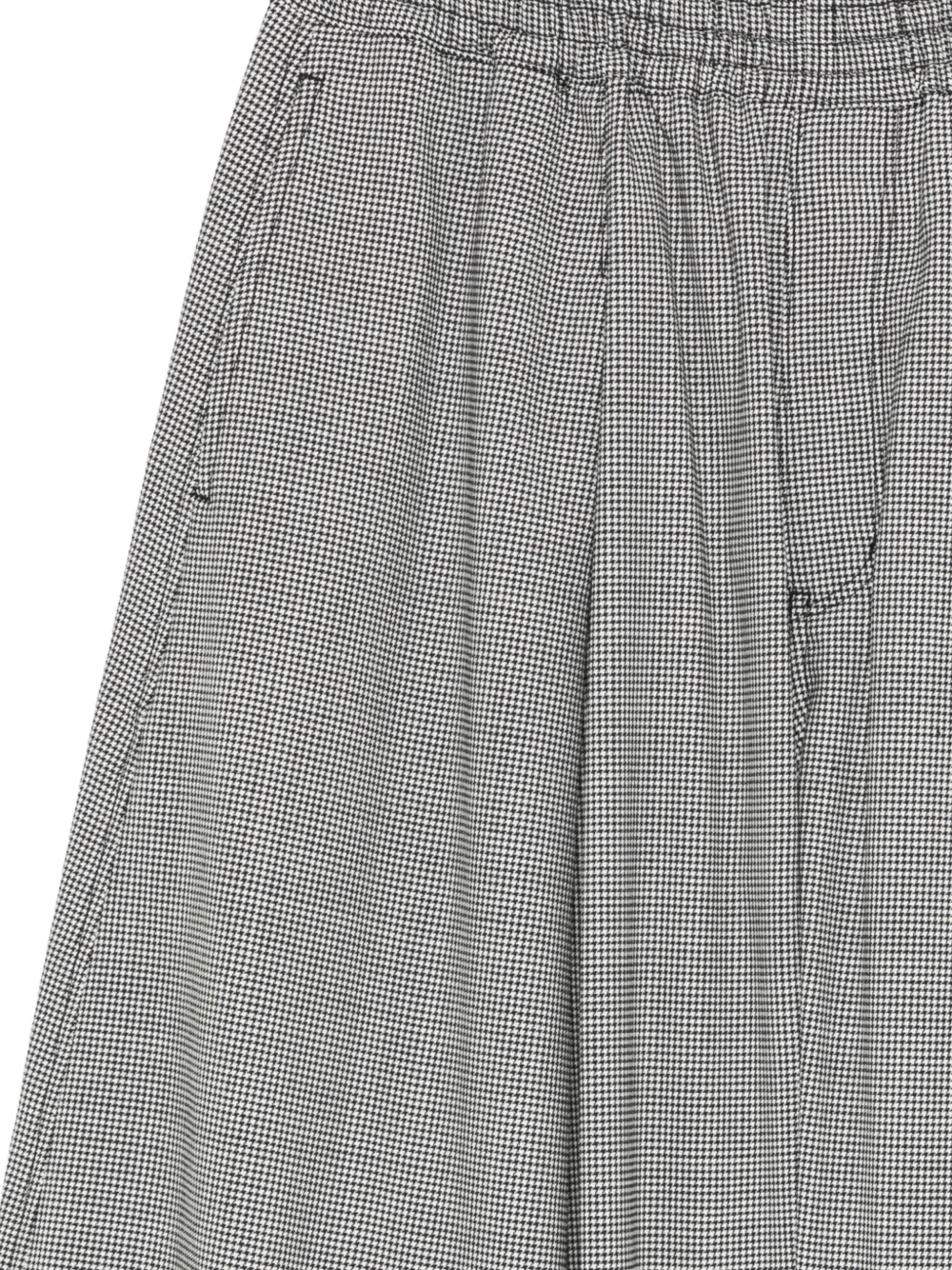 Black Comme Des Garçons Broek met pied-de-poule print Zwart