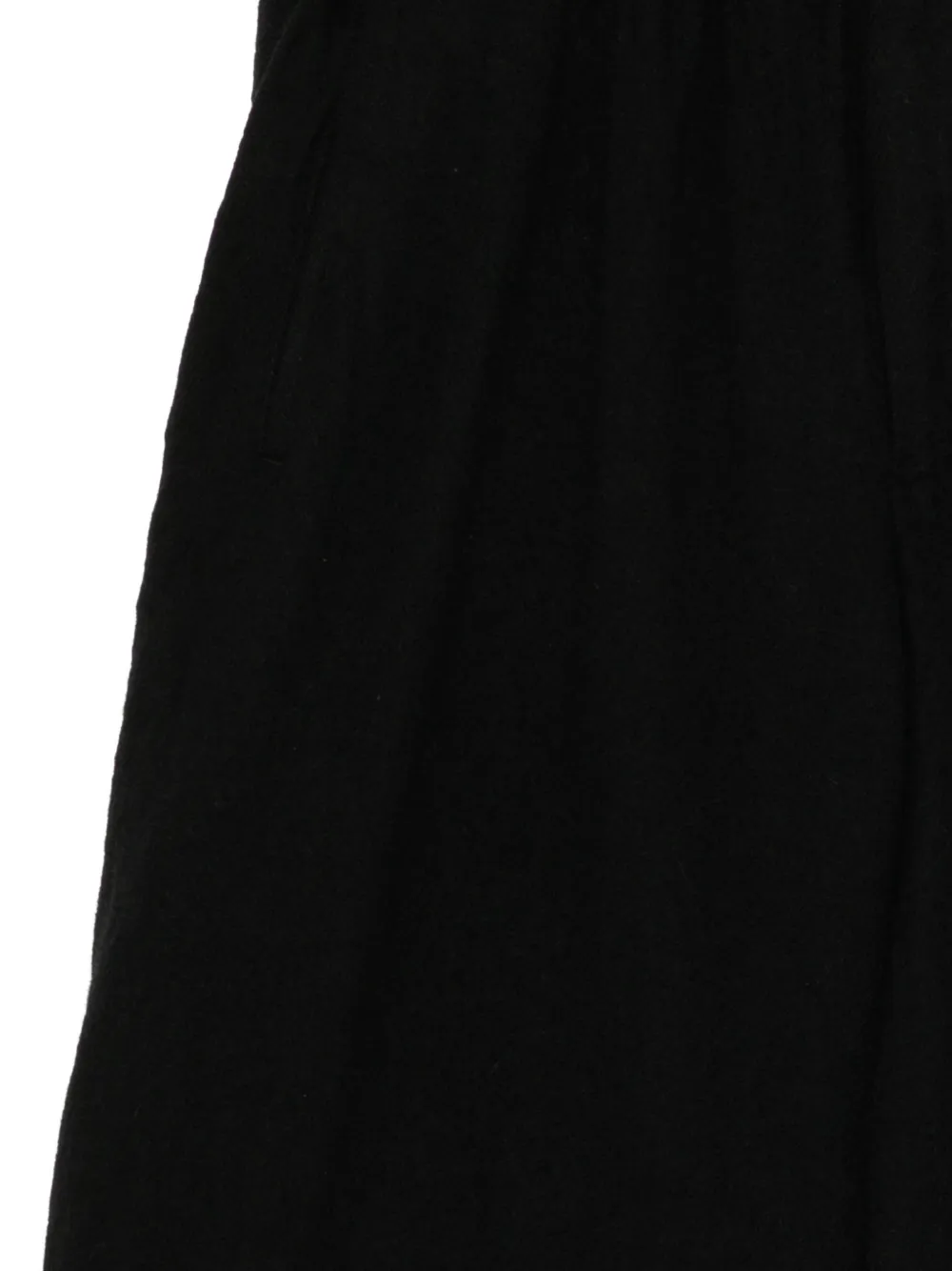 Black Comme Des Garçons elasticated cropped trousers Zwart