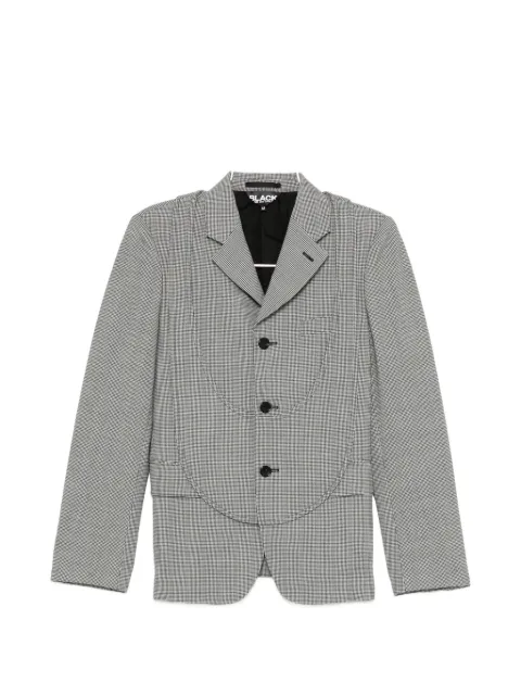 Black Comme Des Garçons houndstooth-pattern panelled jacket